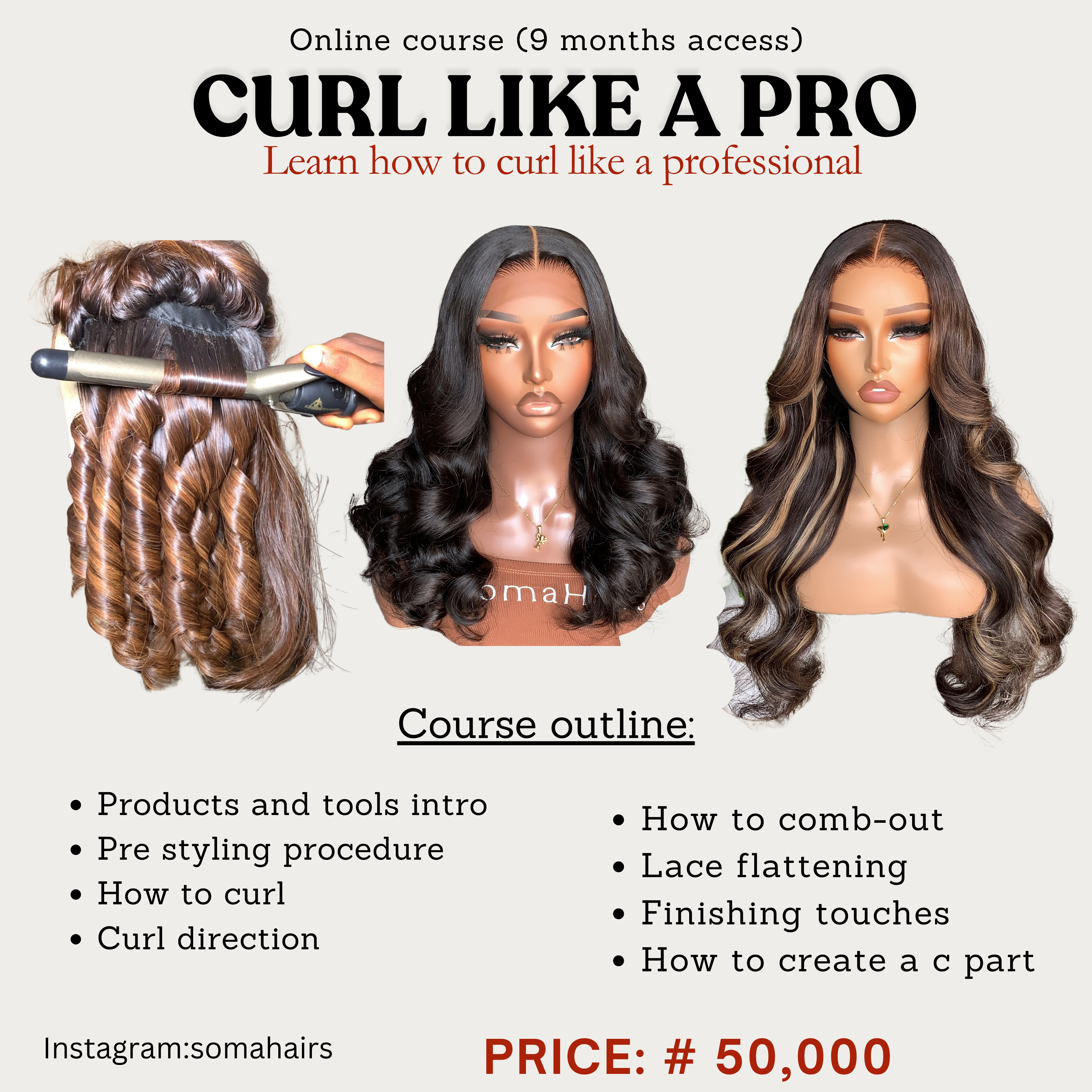 Online Course flyer